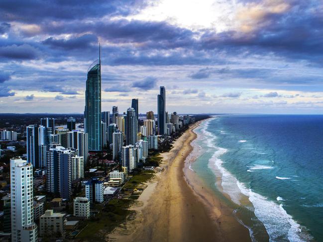 Weather - Gold Coast.Surfers Paradise - drone.Picture: NIGEL HALLETT