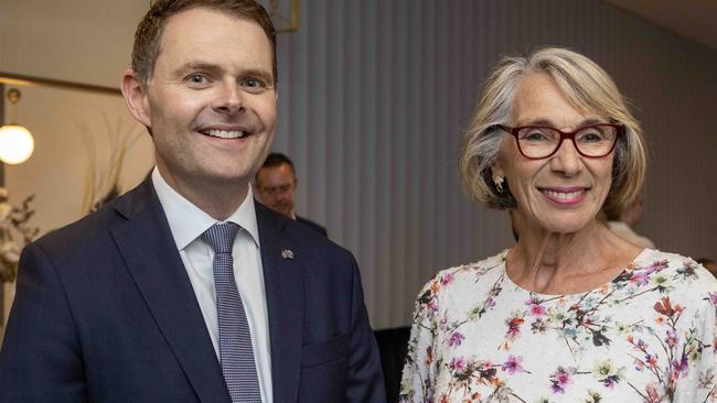 South Australian Treasurer Stephen Mullighan with Adelaide Lord Mayor Jane Lomax-Smith, who says the council budget is “in crisis”. Photos by Kelly Barnes