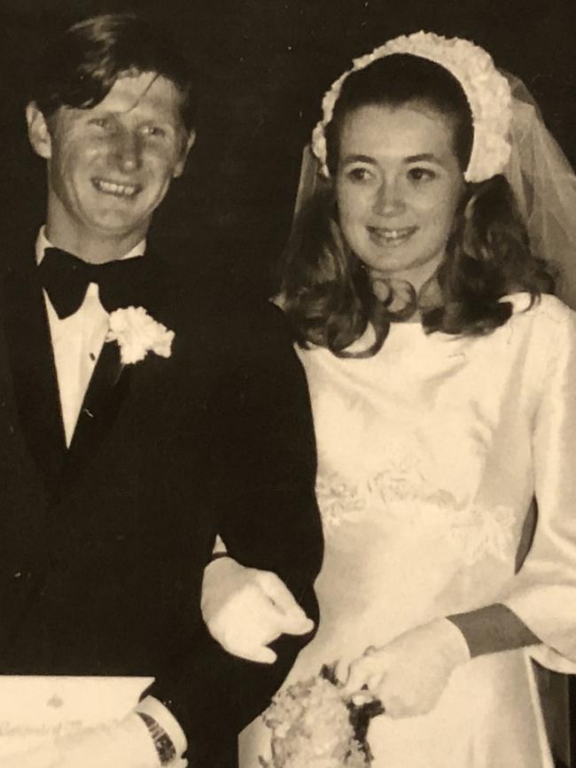 Roxlyn and John Bowie on their wedding day