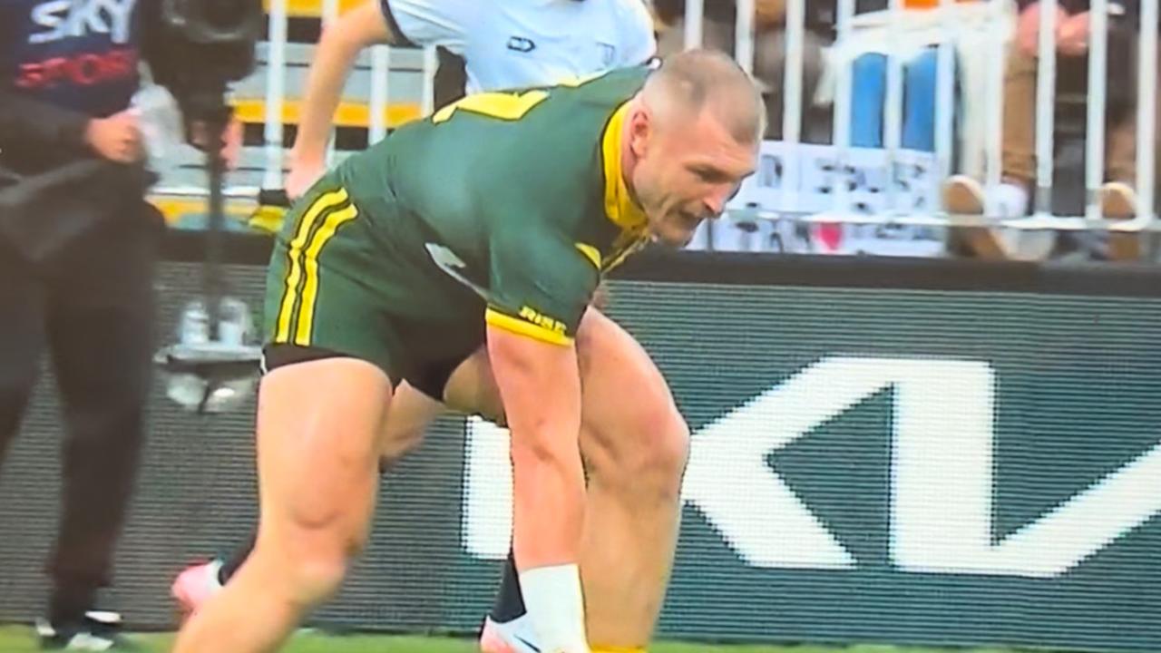 Watch: Kangaroo bombs certain try, tempers flare in NZ