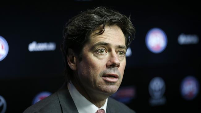 AFL boss Gillon McLachlan is confident a TV deal can be done. Picture: Getty Images