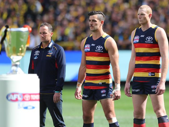 The Crows were soundly beaten on GF day 2017. Picture: Alex Coppel.