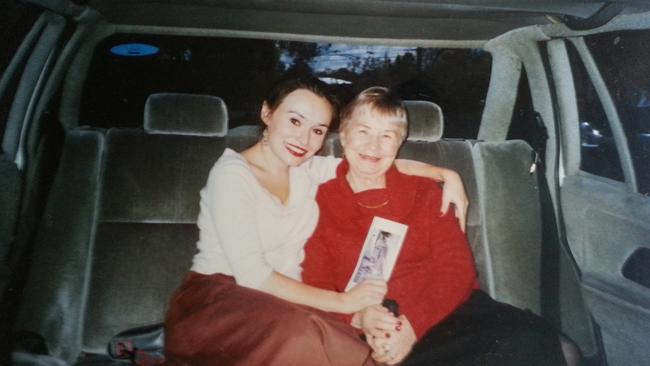 Vanessa de Largie with her mum.