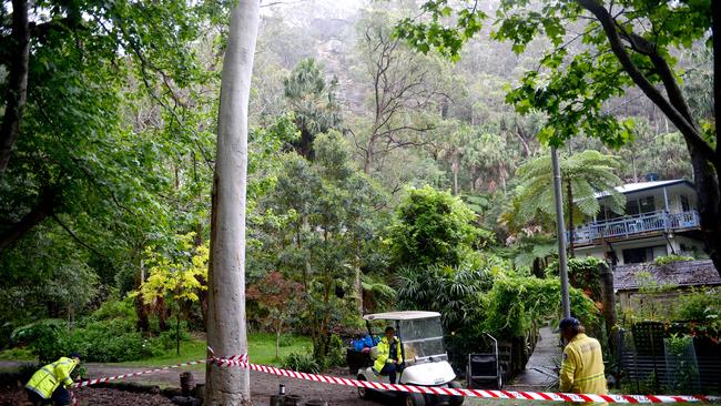 A landslide forced the evacuation of residents at Mackerel Beach. Picture: NCA NewsWire / Jeremy Piper