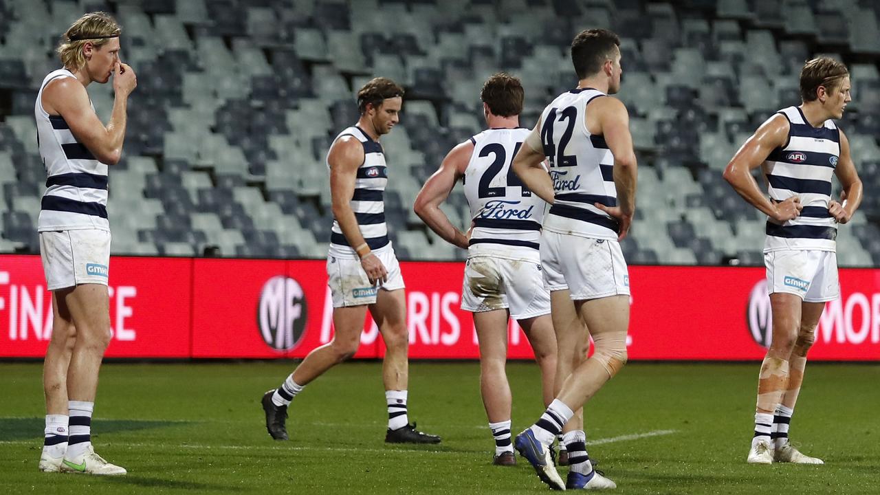 The last time they faced the Demons, the Cats were left searching for answers. Picture: AFL Photos/Getty Images