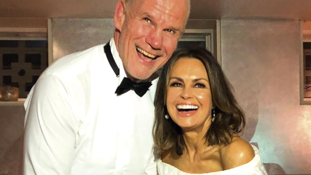 Lisa Wilkinson with husband Peter FitzSimons.