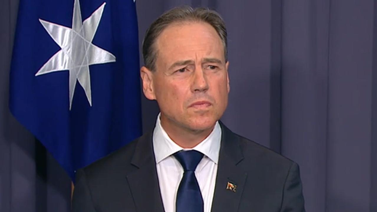 Health Minister Greg Hunt.