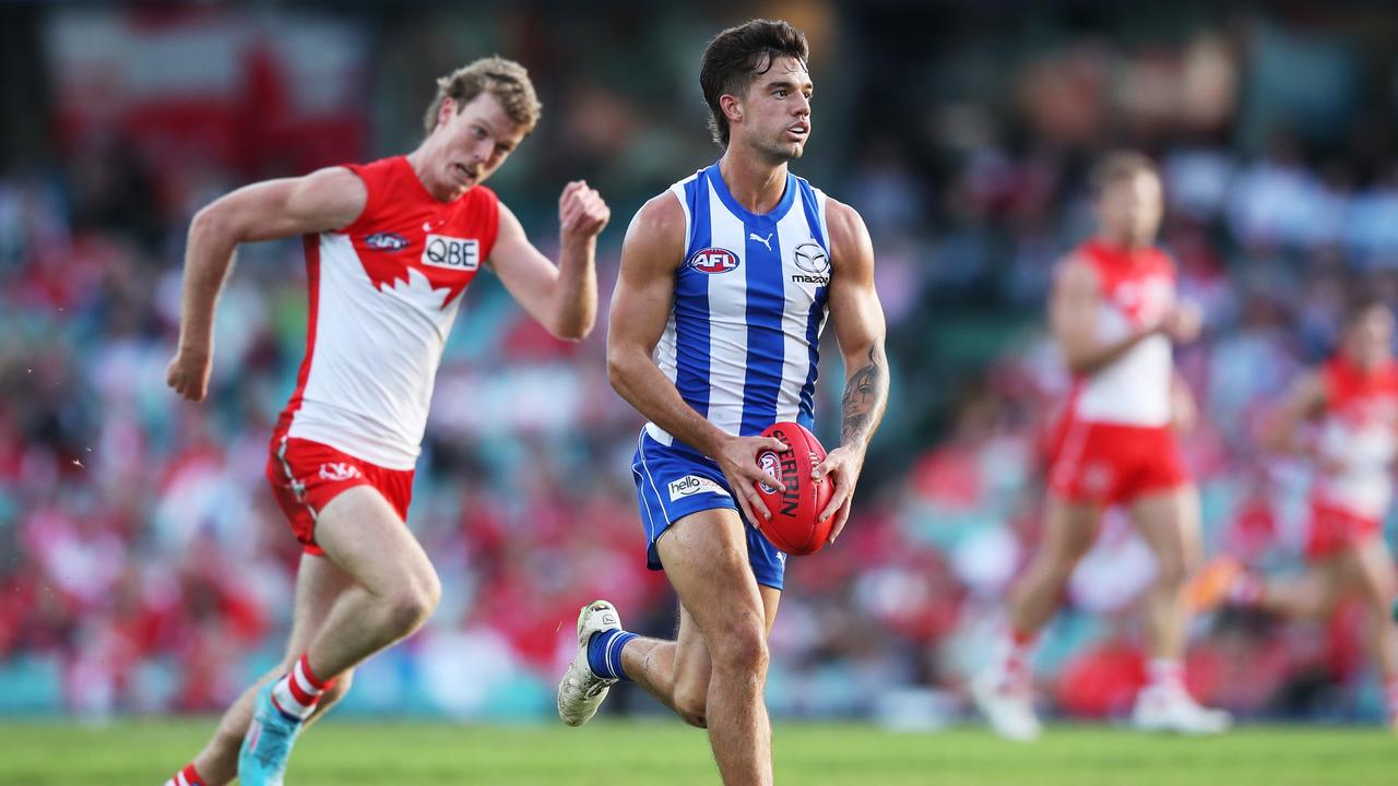 North Melbourne star Jy Simpkin wants to become one of the AFL’s best midfielders. Picture: Getty Images