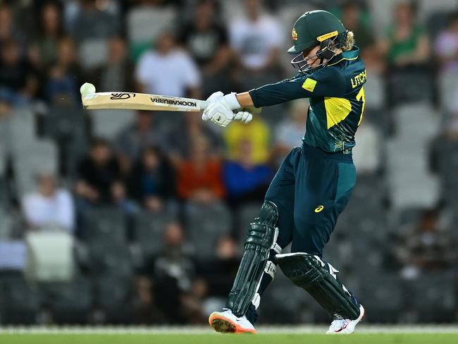 Phoebe Litchfield blasted 11 boundaries on her way to a matchwinning half-century. Picture: Getty Images