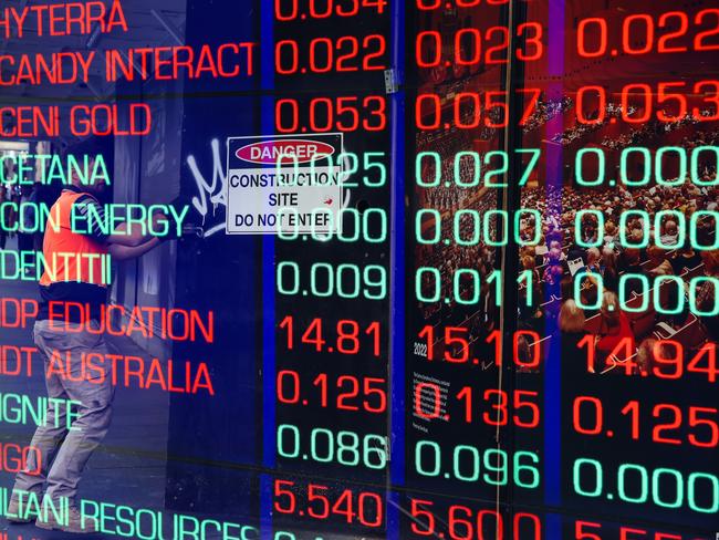 SYDNEY, AUSTRALIA : NewsWire Photos- AUGUST 07 2024. A view of the digital boards at the Australian Stock Exchange at the ASX in Sydney with the US market causing havoc on the Australian Economy. Picture: NewsWire /Gaye Gerard