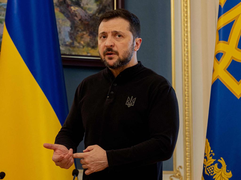 Zelensky accused Trump of falling victim to Russian ‘disinformation’ adding, ‘I believe that the United States helped (Vladimir) Putin to break out of years of isolation.’ Picture: NewsWire / POOL / AFP / Tetiana Dzhafarova