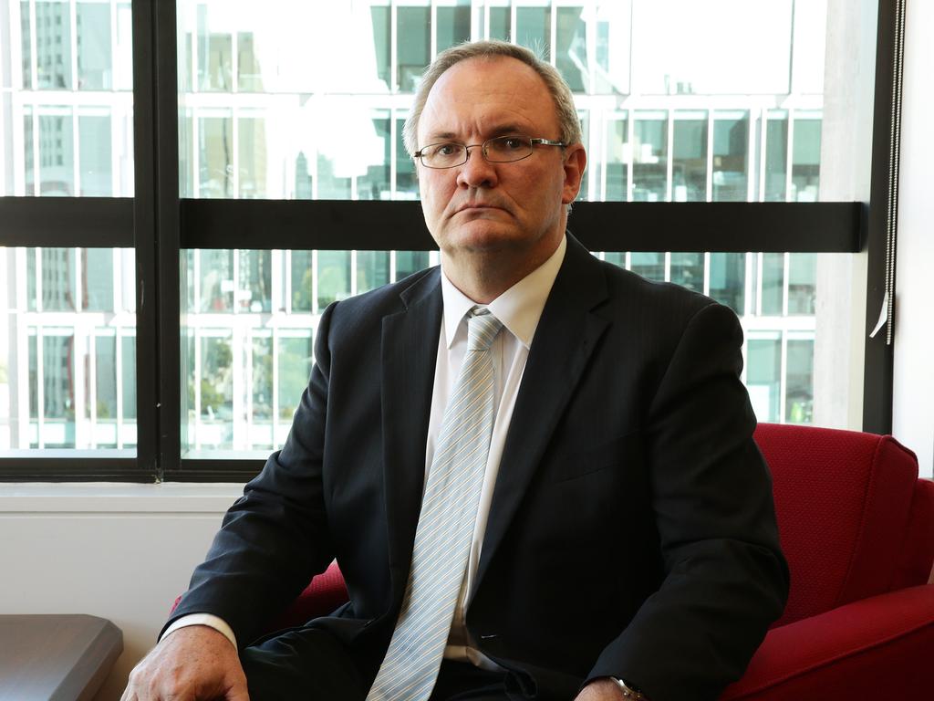 Queensland's State Coroner Terry Ryan in his new office, Brisbane Magistrates Court. Photographer: Liam Kidston.