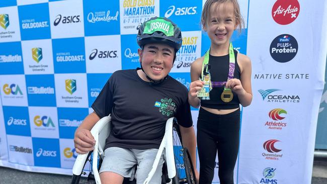Siblings Josh and Sophie Brass who both competed in 2024 Gold Coast Marathon events.