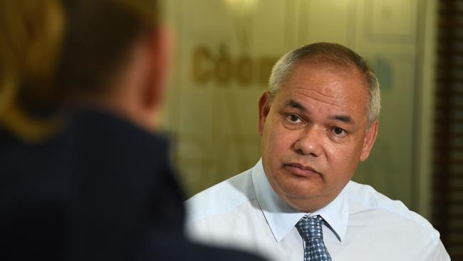 Gold Coast Mayor Tom Tate speaking to the media. Picture: NCA NewsWire/Steve Holland