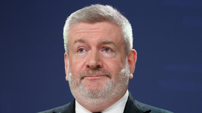 Communications Minister Mitch Fifield will be in the room when Scott Morrison confronts tech giants. Picture: AAP