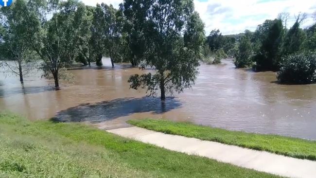 Flooding at Singleton. Picture: Facebook/Clinton Wayne Capell.