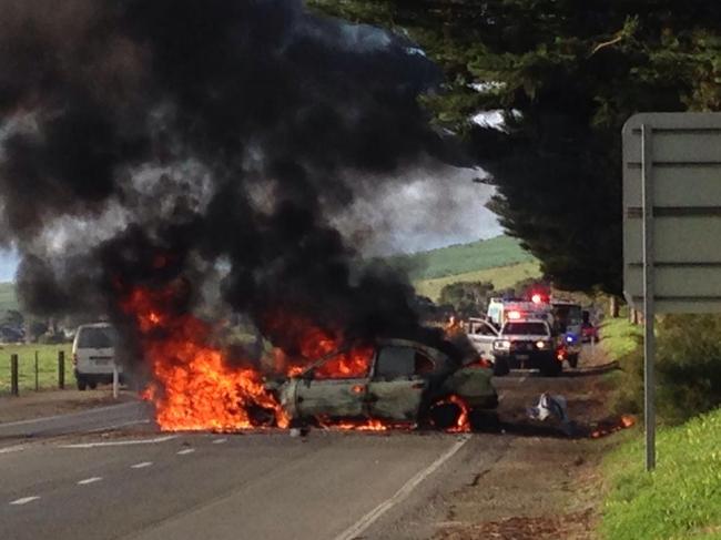 29/7/19 Fatal crash at Normanville , South Australia . MUST CREDIT : Nine News