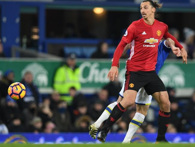 Manchester United's Swedish striker Zlatan Ibrahimovic