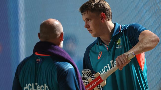 Stoinis appears locked in a battle with Cameron Green for Australia’s final World Cup spot. Picture: Robert Cianflone/Getty Images