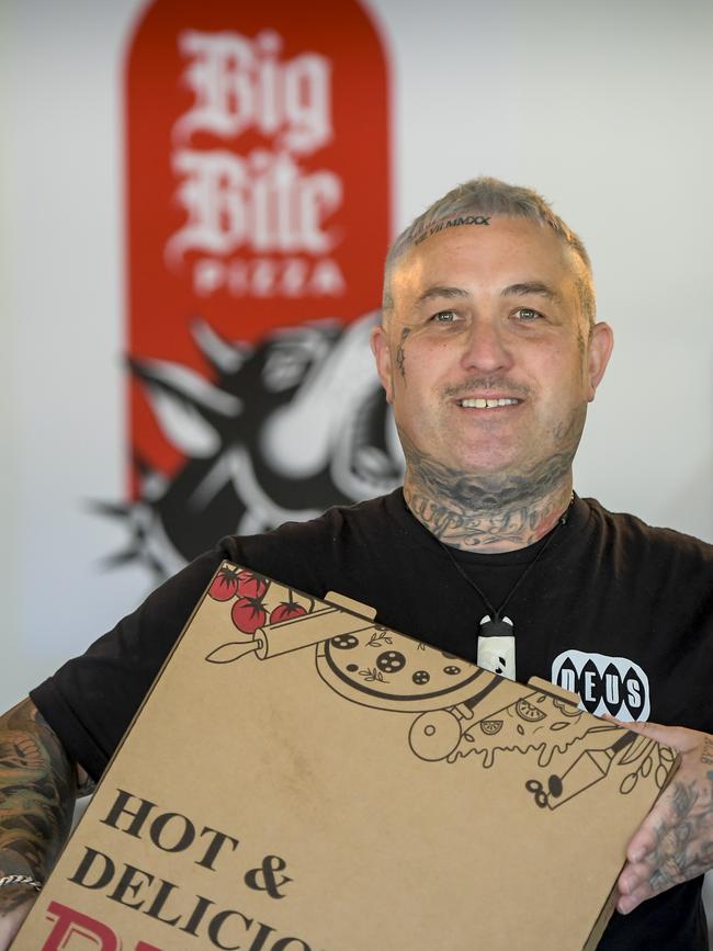 Matthew Hill’s business Big Bite Pizza was targeted ahead of the shop reopening next month. Picture: Roy VanDerVegt