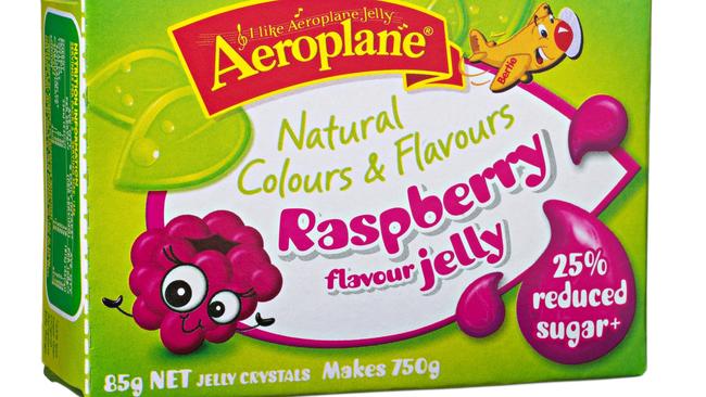 You can now get reduced sugar raspberry flavoured jelly. Perfect for jelly slice.