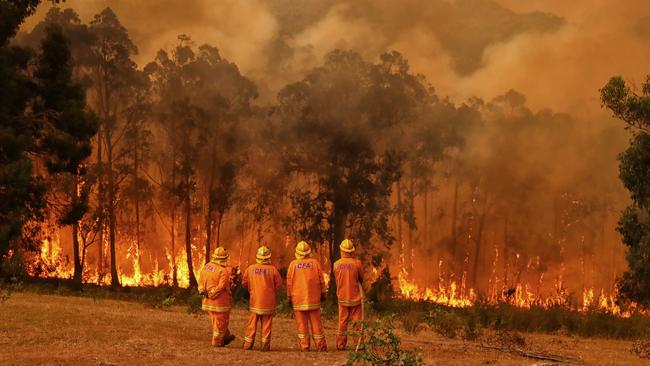 Fireys, like those at Bunyip State Park CFA, make us proud to be Australian. Picture: Alex Coppel/News Corp