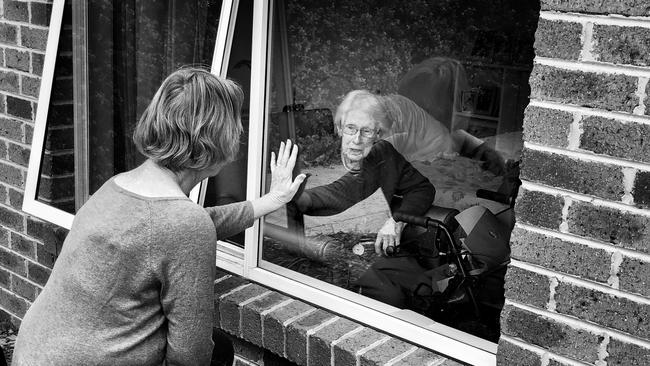 Your Health Link National Photographic Competition's Mobile Category was won by Margaret Edwards for her image 'Window visit to my ageing mum.'