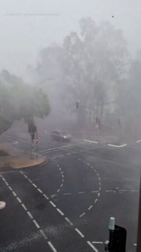 Brisbane hammered by hail and heavy rain