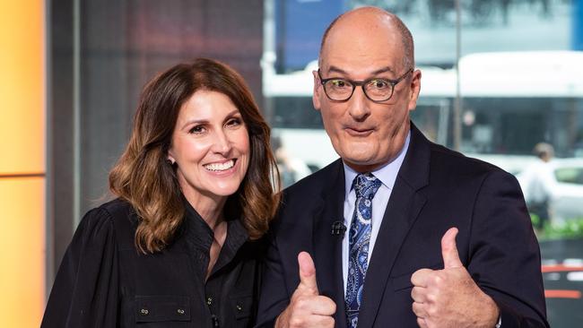 Sunrise has led the ratings for 19 years. David Koch has been with the show all that time with Natalie Barr his new co-host. Picture: Julian Andrews