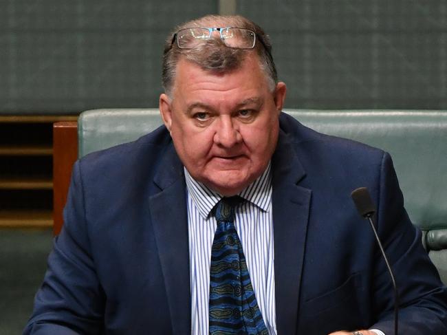 Liberal member for Hughes Craig Kelly before Question Time in the House of Representatives at Parliament House in Canberra, Tuesday, November 27, 2018. (AAP Image/Mick Tsikas) NO ARCHIVING