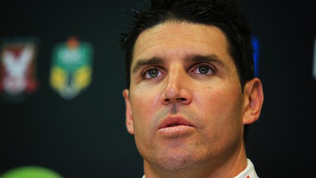 Manly coach Trent Barrett discusses the career of Jamie Lyon. Picture: Mark Evans