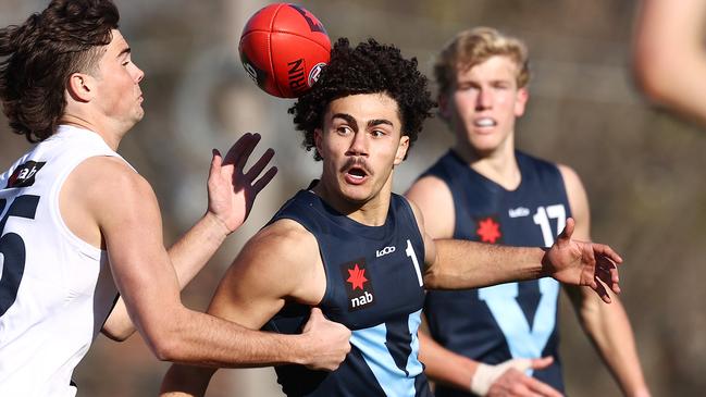 Vic Country vs Vic Metro Under 19 Challenge game at Windy Hill. 09/07/2021.   Vic MetroÃs Youseph Dib     .  Pic: Michael Klein