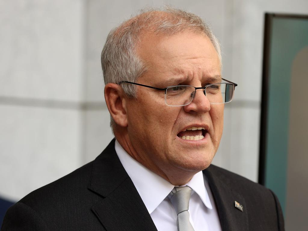 Scott Morrison has stressed there is no ban on the ‘lifesaving’ AstraZeneca vaccine. Picture: NCA NewsWire/Gary Ramage