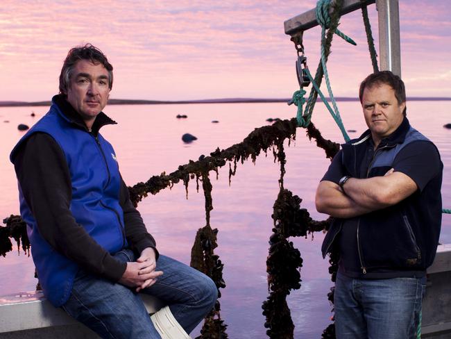 Eyre Peninsula Seafoods owners Mark Andrews andAndrew Puglisi - picture supplied