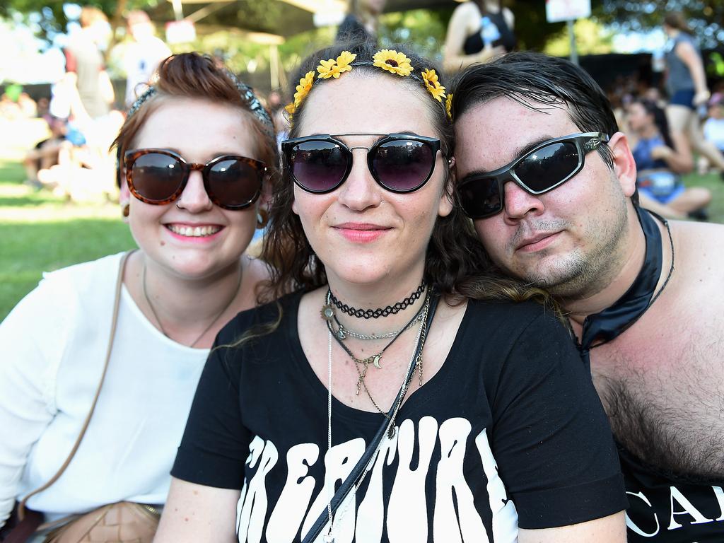 Kelsie Wilson, Catlin Holt and James Jackson at BASSINTHEGRASS 2015