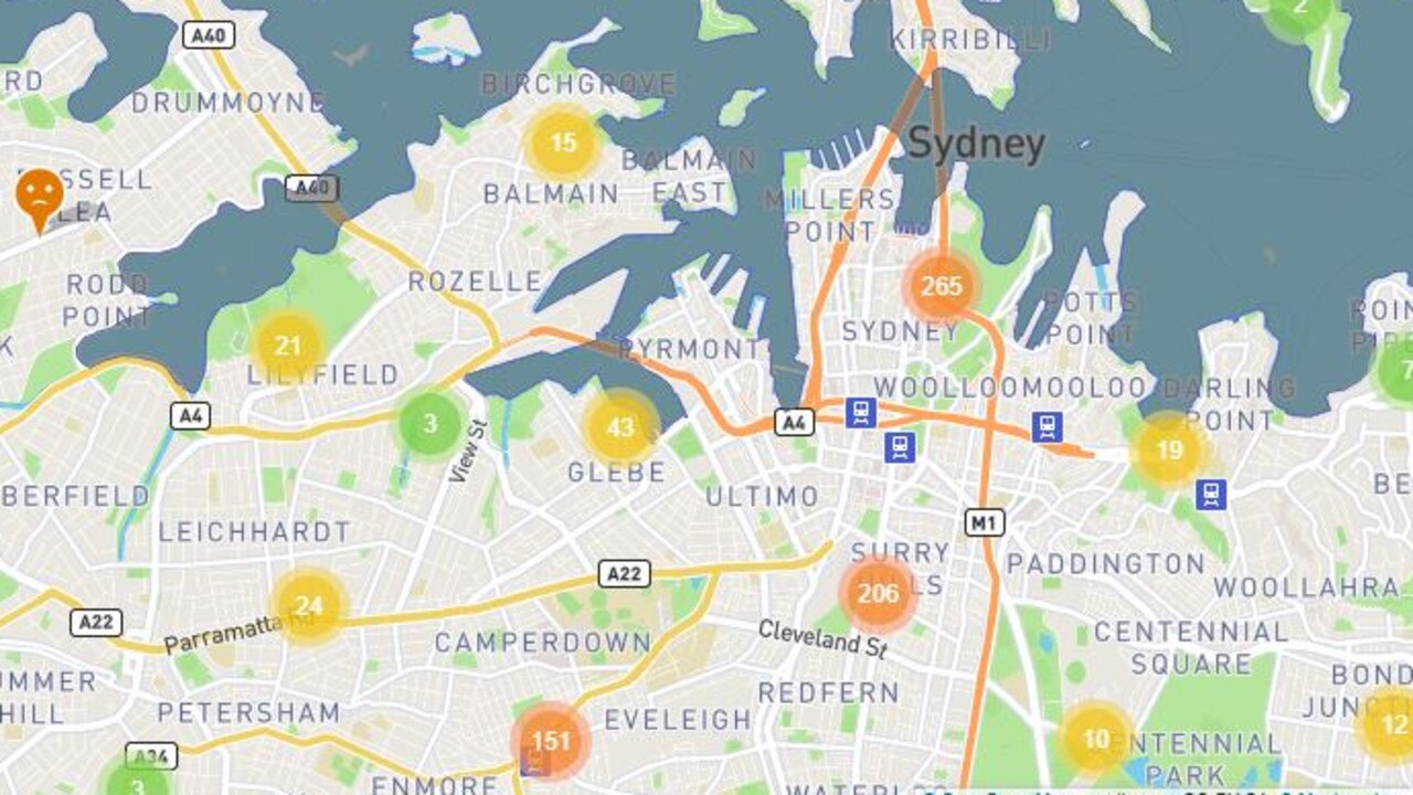 Sydney Map Sexual Assault Project Reveals Citys Disturbing Truth Herald Sun 