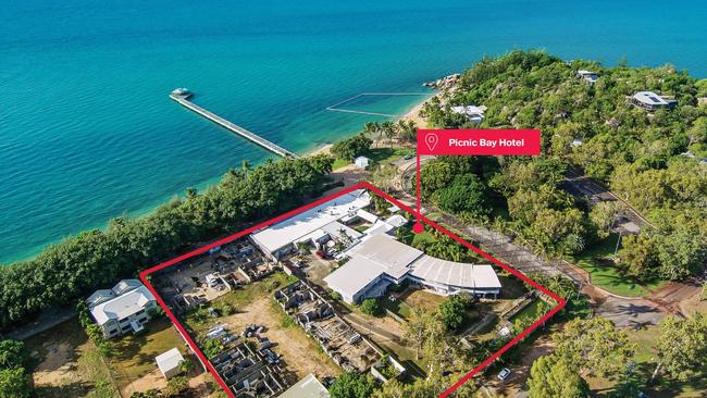 The Picnic Bay Hotel and 1.1ha holding which is part of the Magnetic Island assets which are for sale by expressions of interest with Knight Frank Townsville