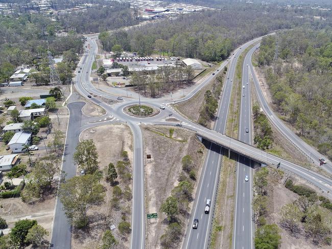 Mt Crosby Rd interchange aerial photo. Picture: Cordell Richardson