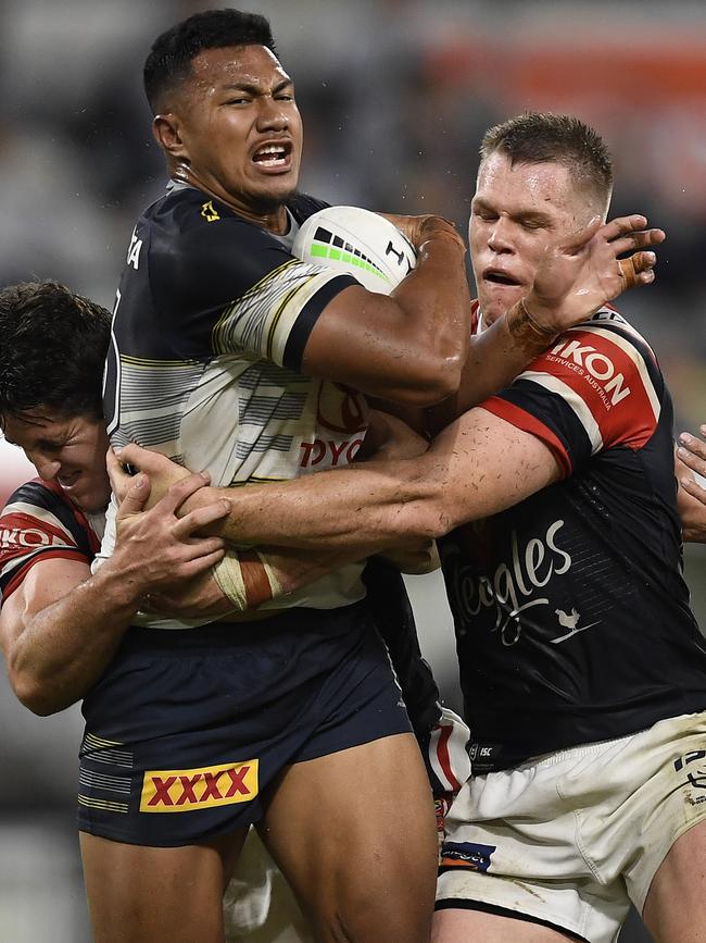 Peter Hola hasn’t played for the Cowboys since a tough loss to the Roosters in Townsville last season. (Photo by Ian Hitchcock/Getty Images)