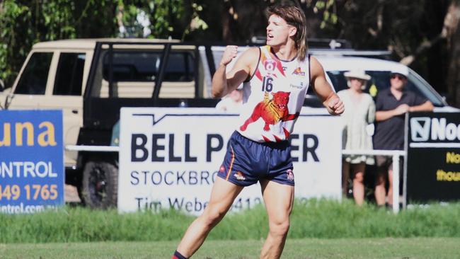 Tom Baulch in action for the Noosa Tigers. Picture: Craig Slaney Sports Photography.