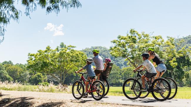 The Rail Trail has attracted more than 4,000 users per week since opening in March 2023. The trail is an excellent way for families to keep fit and enjoy the beauty of the Tweed Shire.