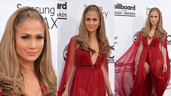 Jennifer Lopez arrives at the 2014 Billboard Music Awards in Las Vegas. Pictures: Getty