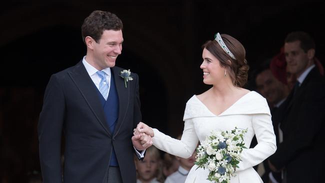 Almost 2 million Australians watched Jack Brooksbank and Princess Eugenie marry at St George's Chapel in Windsor. Picture: Matrix