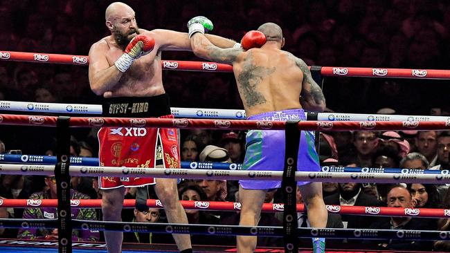 Some fans missed the whole fight. (Photo by AFP)