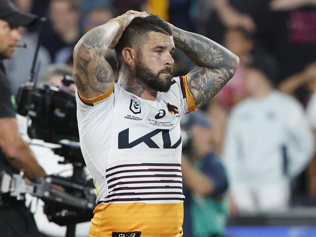 Adam Reynolds will officially close the door on Brisbane’s heartbreaking grand-final collapse last year when he leads the Broncos into a new season of battle. Picture: Getty Images