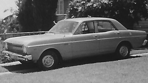 The 1966 Ford Falcon stolen by Jamie Luke Alford, pictured in the 1970s. Despite the car’s condition having deteriorated over the years, Gympie Magistrates Court was told its value was about $50,000.