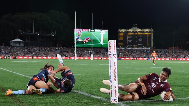 Selwyn Cobbo has praised Broncos coach Kevin Walters for helping him earn another Origin call-up. Picture: Getty Images.