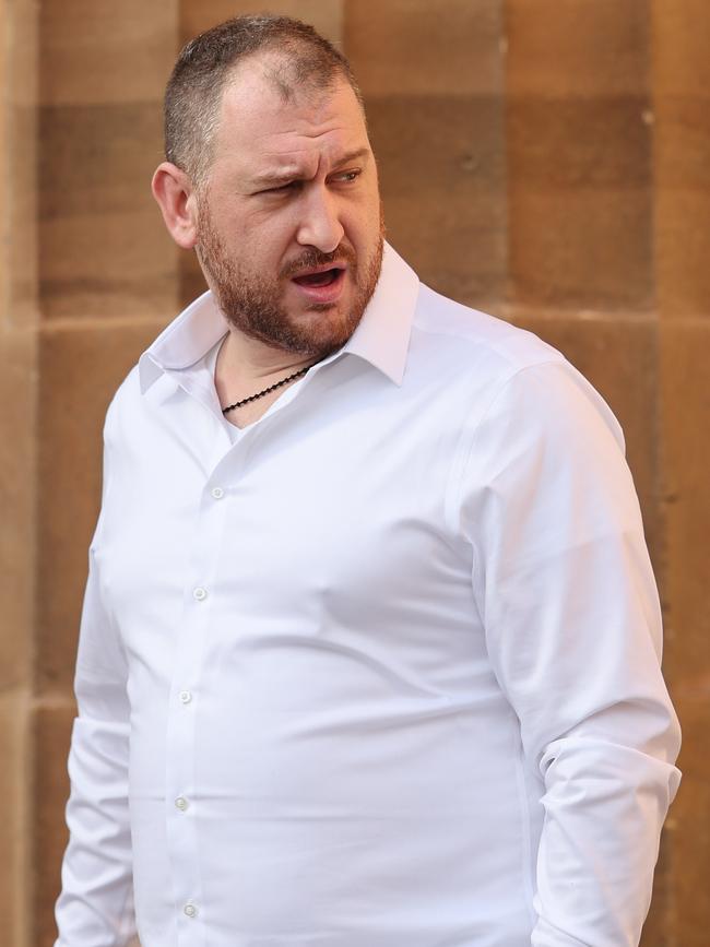 Michael Sardelis outside the Adelaide Magistrates Court after an earlier court appearance. NCA NewsWire / David Mariuz