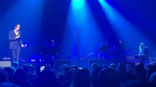 Nick Cave and Warren Ellis play the Adelaide Festival Theatre on Tuesday. Picture: Nathan Davies