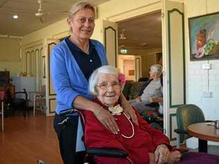 PART OF THE FAMILY: Working in aged care for over 30 years, Akooramaks director of nursing Kym Farrell said the residents like Jess Devine were like family to her. Picture: Nicole Zurcas